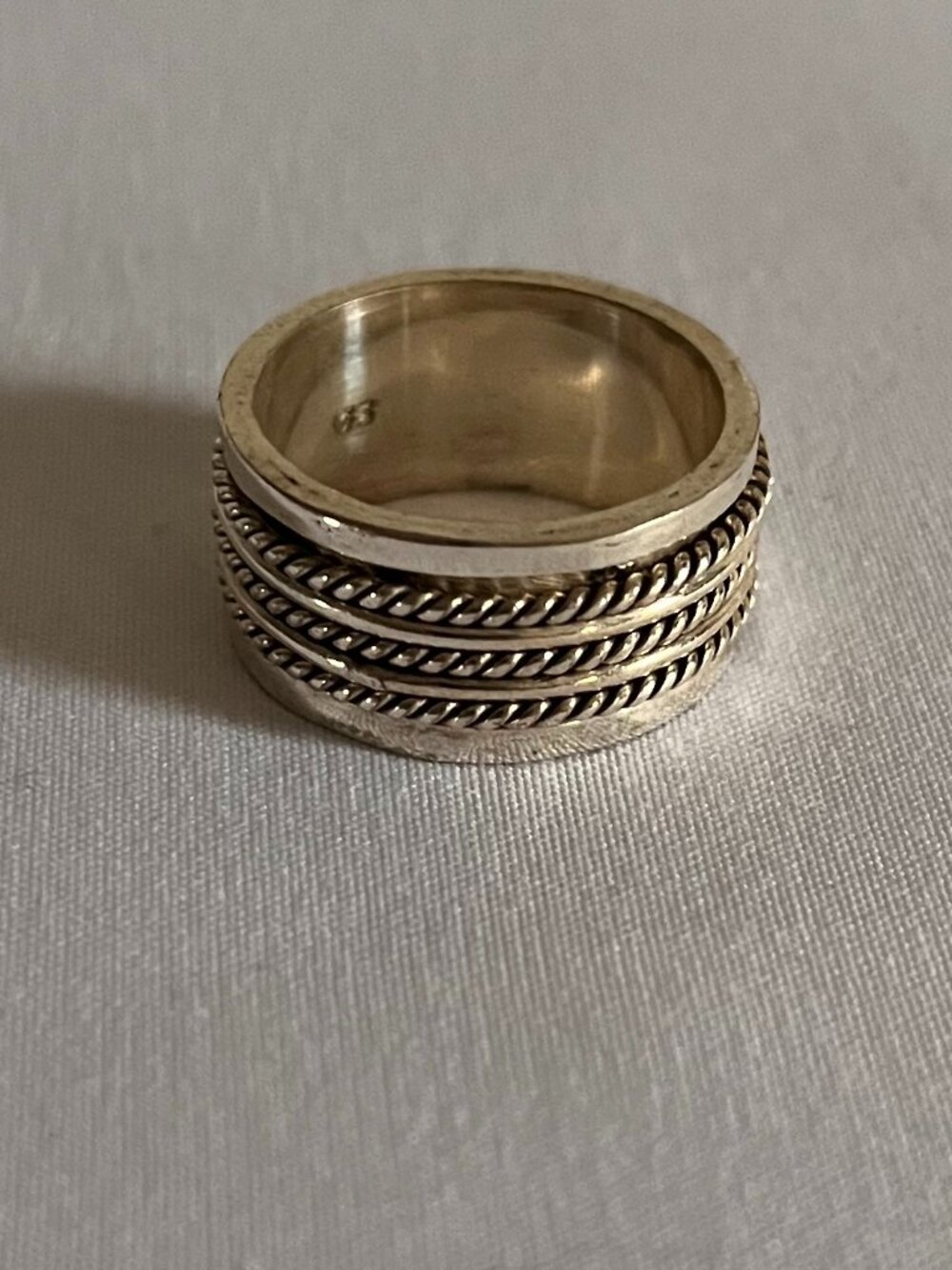 Triple Single Row Spinner Ring